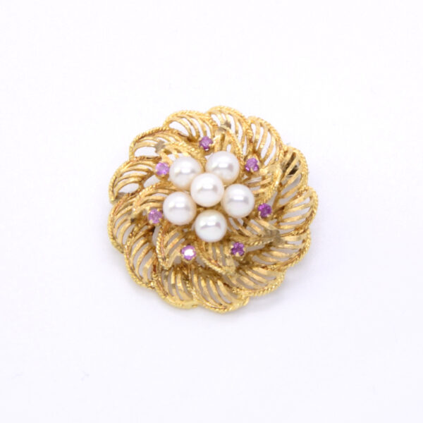 Broche perles