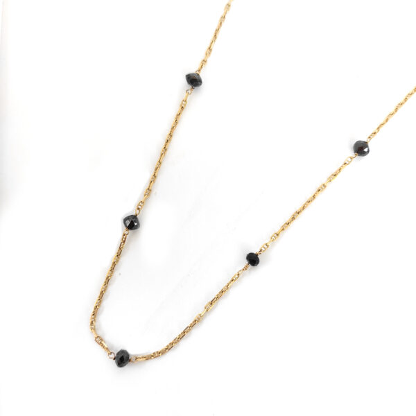 Collier diamants noirs