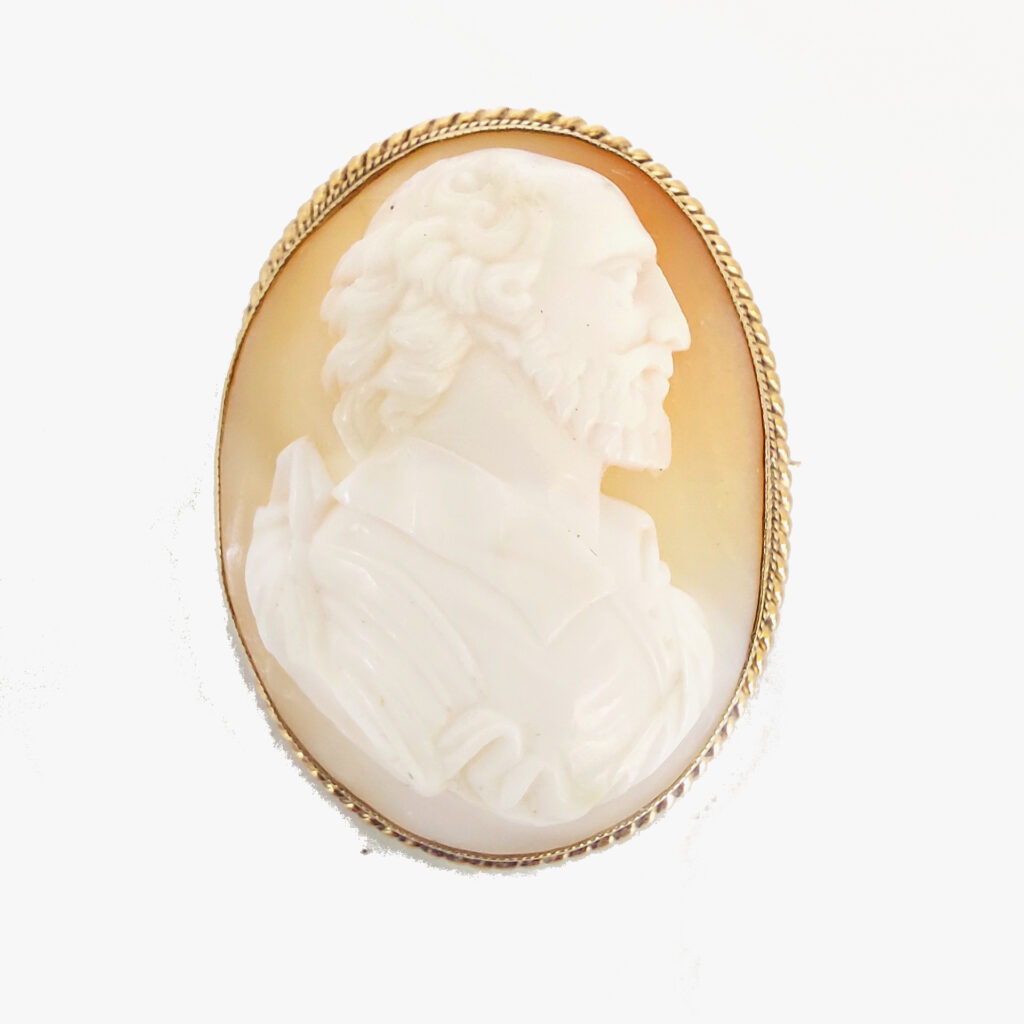 BROCHE CAMEE « SHAKESPEARE »