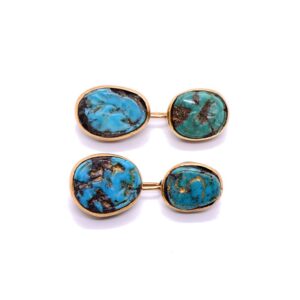 Boutons de manchette turquoise