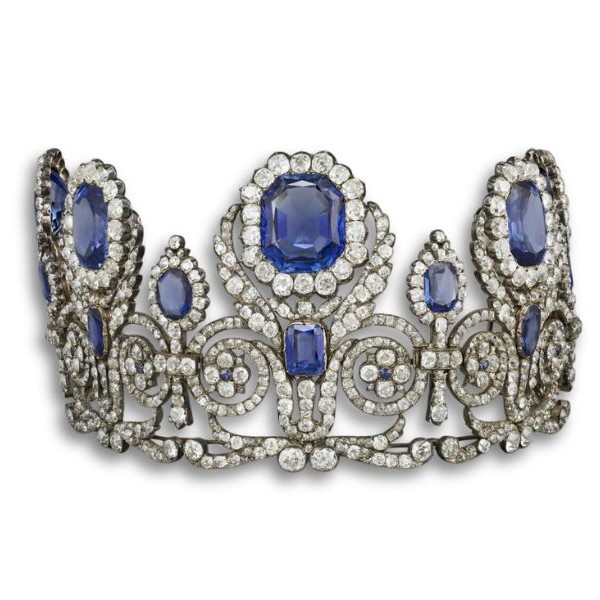 Diadème Marie-Amélie saphir