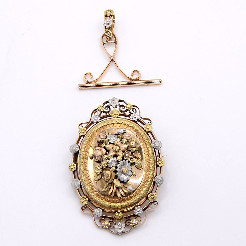 Pendentif médaillon Napoléon III