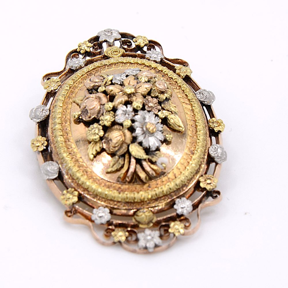 Pendentif médaillon Napoléon III