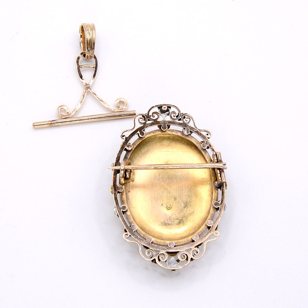 Pendentif médaillon Napoléon III