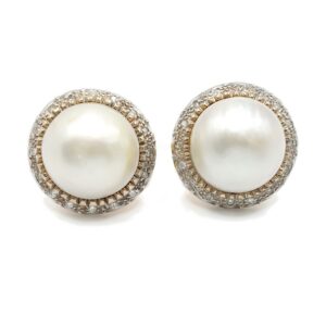 Boucles d'oreilles perles mabé