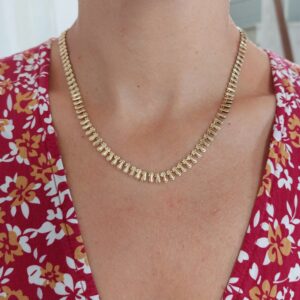 collier collerette gouttelettes