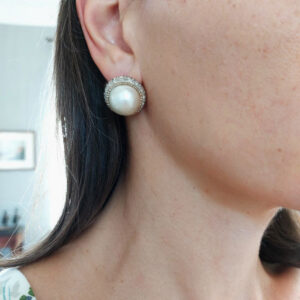 Boucles d'oreilles perles mabé