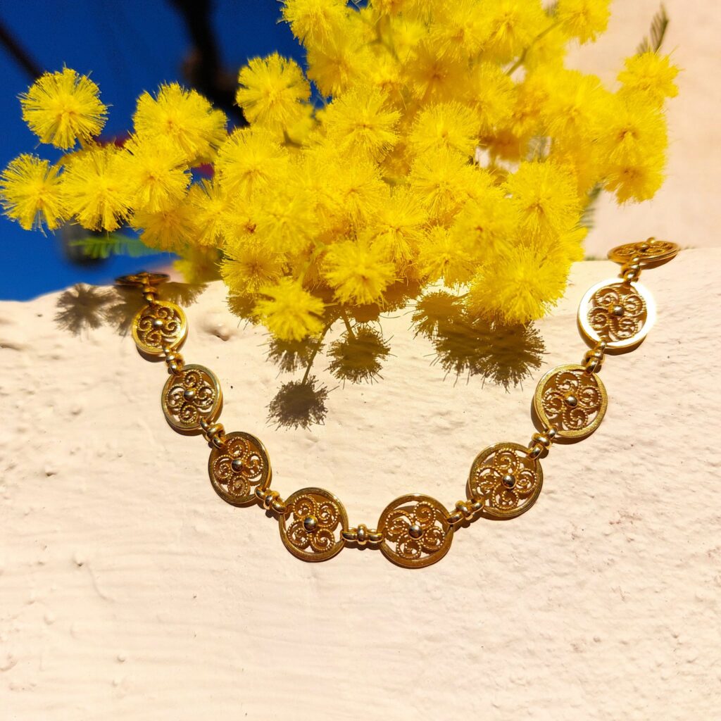 ancien collier à la grecque - or 18k