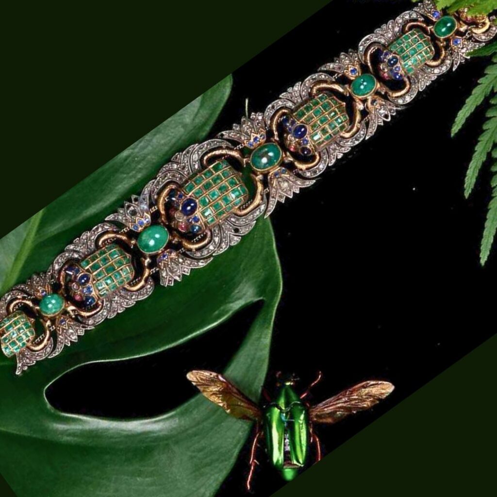bracelet Napoléon III, bracelet scarabée