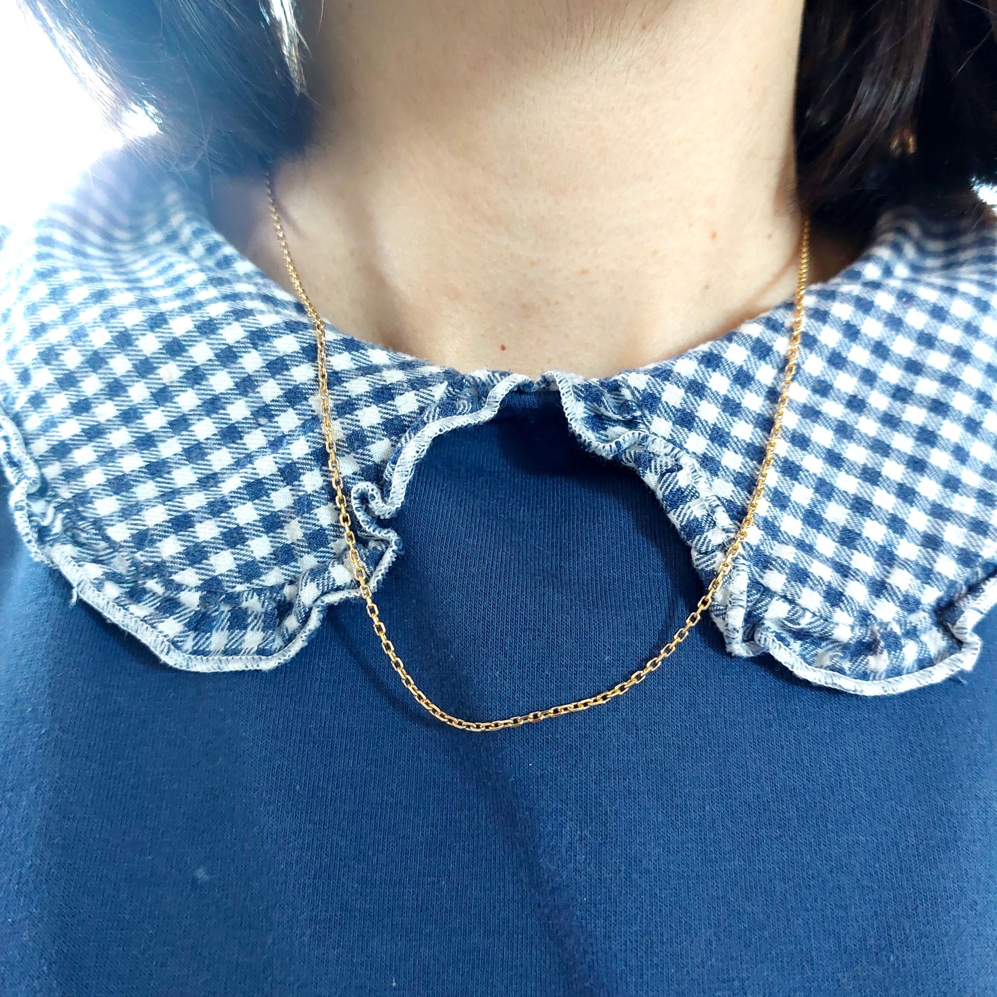 Chaîne maille forçat or 18k