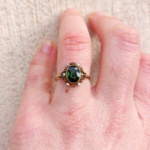 Bague d'époque Restauration (vers 1820-1830) - péridot et or 18k