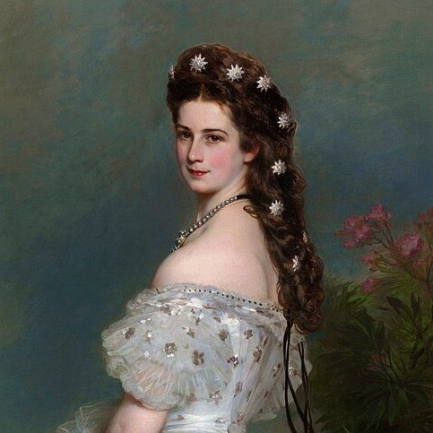 Sissi étoiles cheveux. Wintehalter Elisabeth d'Autriche