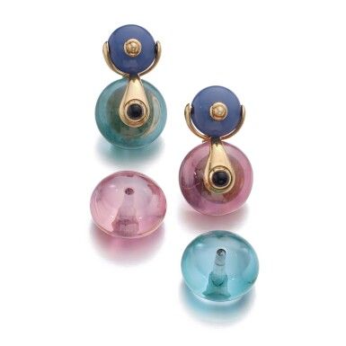 Marina B boucles d'oreilles interchangeables, années 1980, Sotheby's