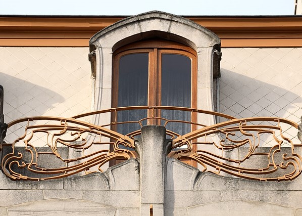 Victor Horta, balustrade Art Nouveau du musée Horta, Bruxelles