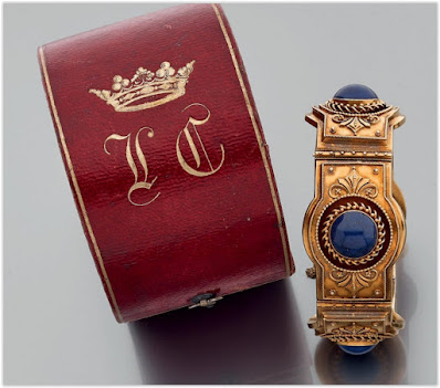 Bracelet rigide et cabochons de lapis-lazuli, Beaussant Lefèvre