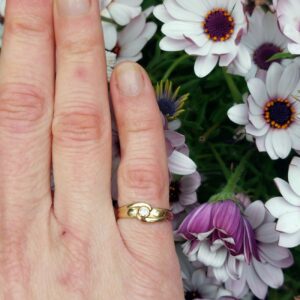 Bague tourbillon diamant - or jaune 18k