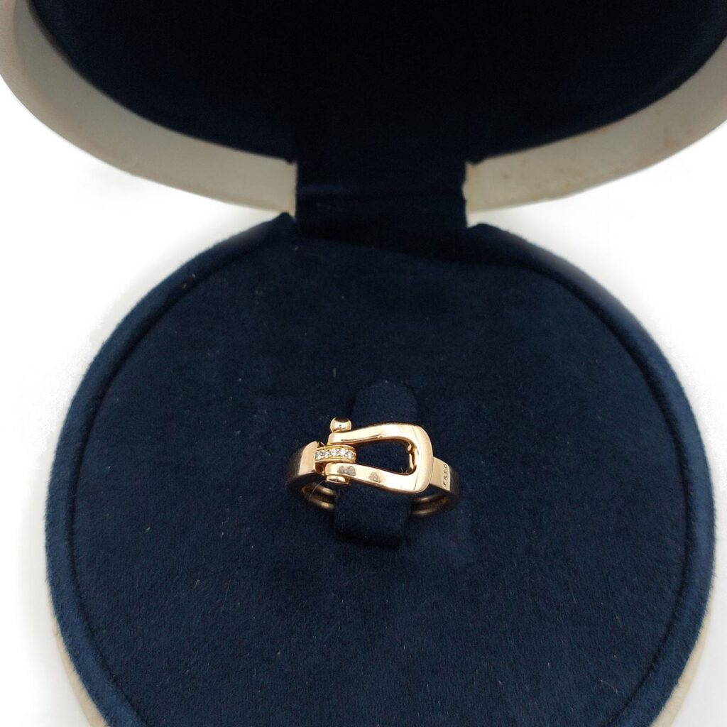 Bague Fred Force 10 diamants et or rose 18k
